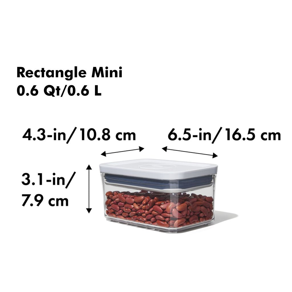 OXO Good Grips POP Container, Rectangle Mini 0.6 qt