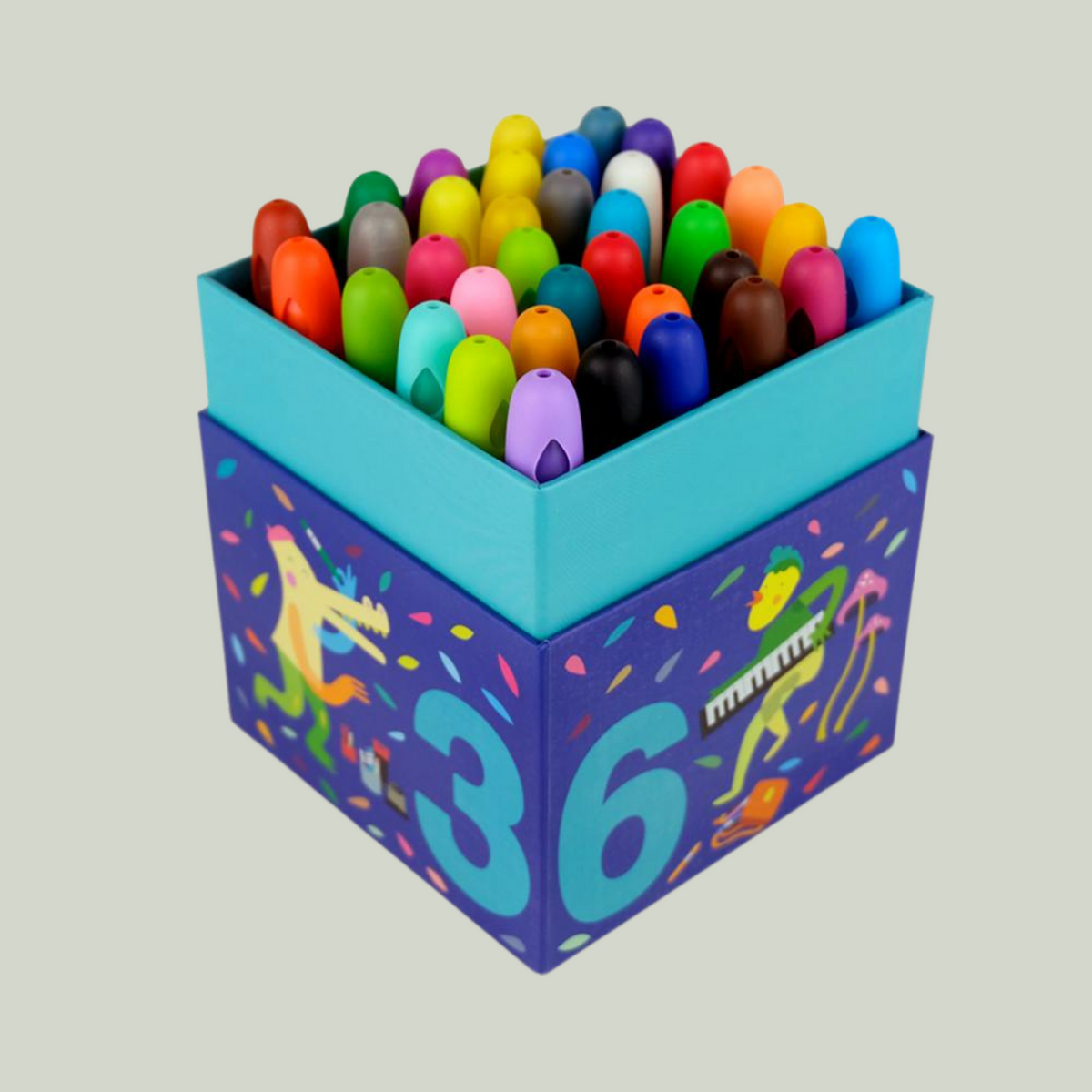 MiDeer 24 pc Silky Washable Large Crayons – The Baby Lab Company