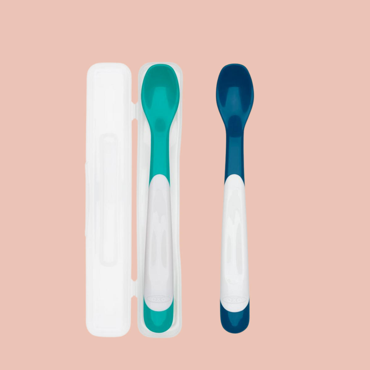 OXO Tot Silicone Spoon Set Navy