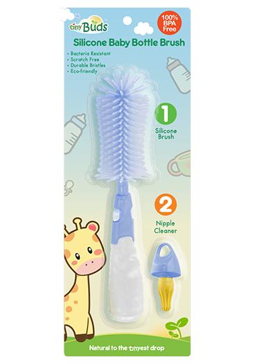 Tiny Buds Silicone Baby Bottle Brush – The Baby Lab Company