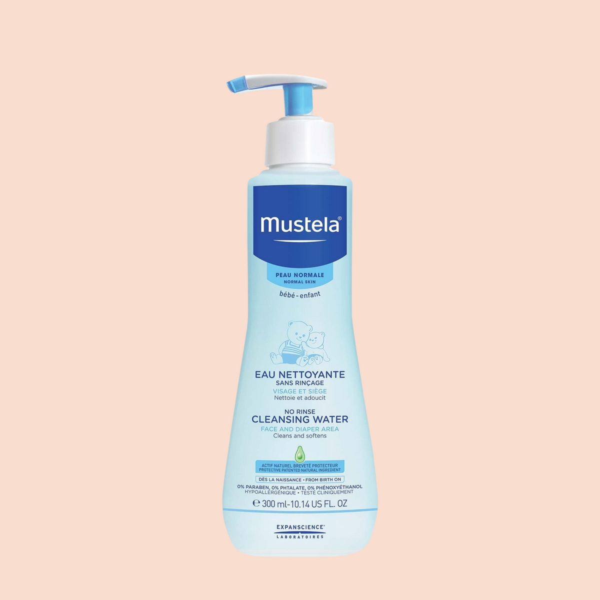 Mustela No Rinse Cleansing Water – The Baby Lab Company