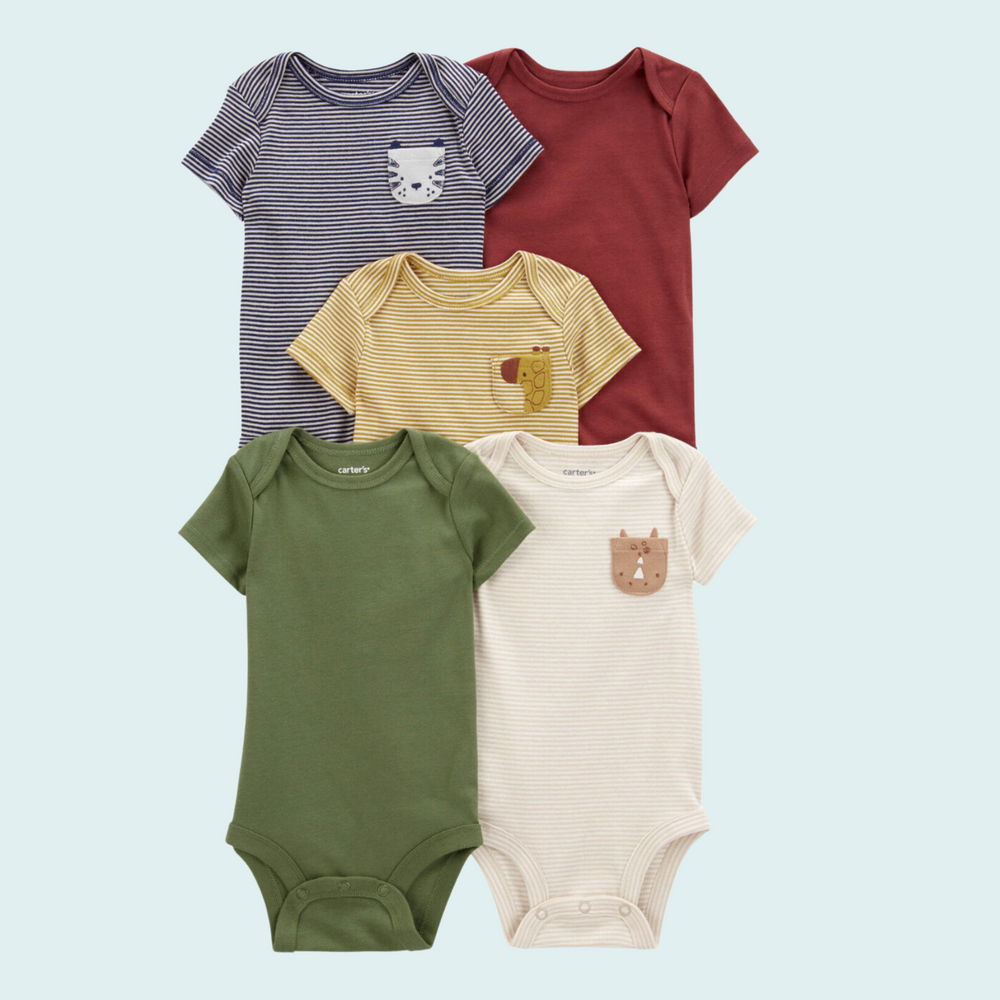 Carter's 5-Pack Short-Sleeve Bodysuits