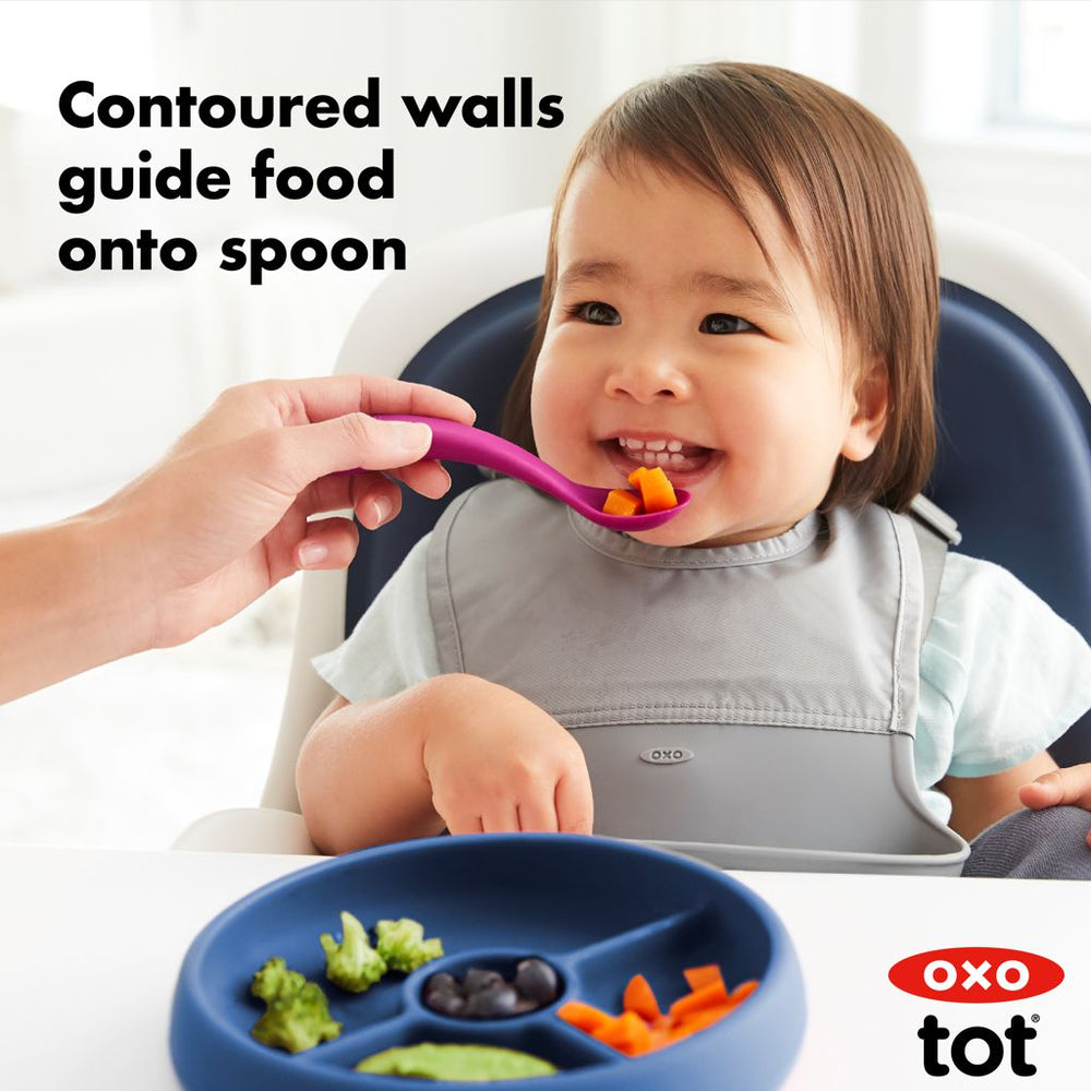 
                
                    Load image into Gallery viewer, OXO Tot Silicone Divided Plate
                
            