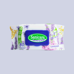 Sanicare Lavender Sanitizing Wipes