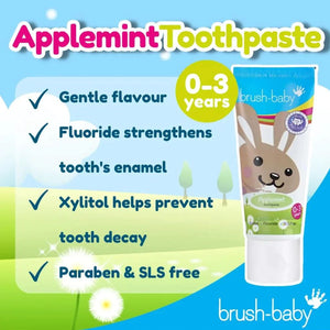 brush-baby Kids Toothpaste with Fluoride and Xylitol 50ml