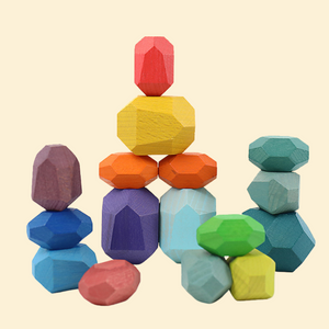 Play by TBLC Wooden Stone Balancing Blocks