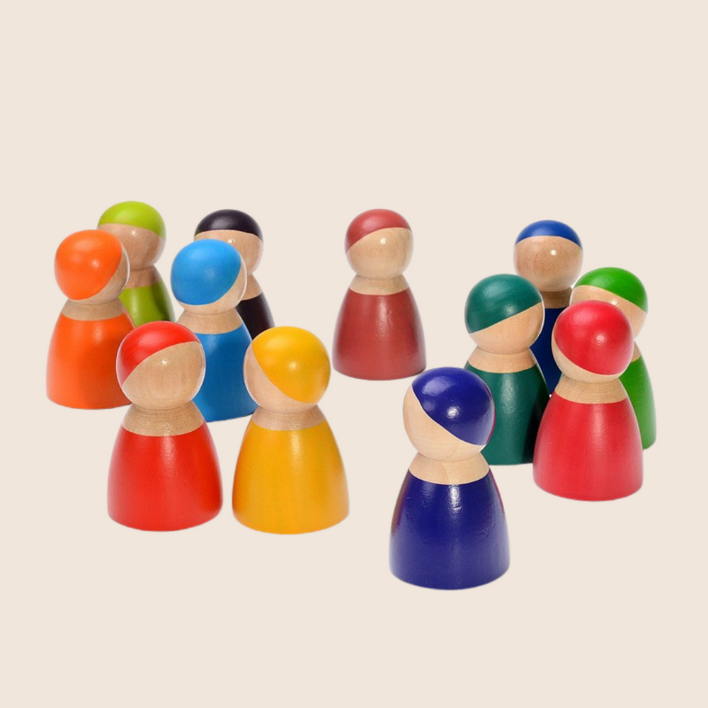 Play by TBLC Wooden Peg Dolls