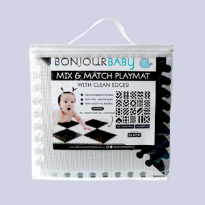 
                
                    Load image into Gallery viewer, BonjourBaby Mix and Match Playmat (Black)
                
            