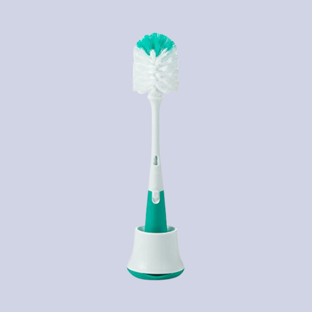 OXO Tot Bottle Brush with Nipple Cleaner and Stand in Teal New