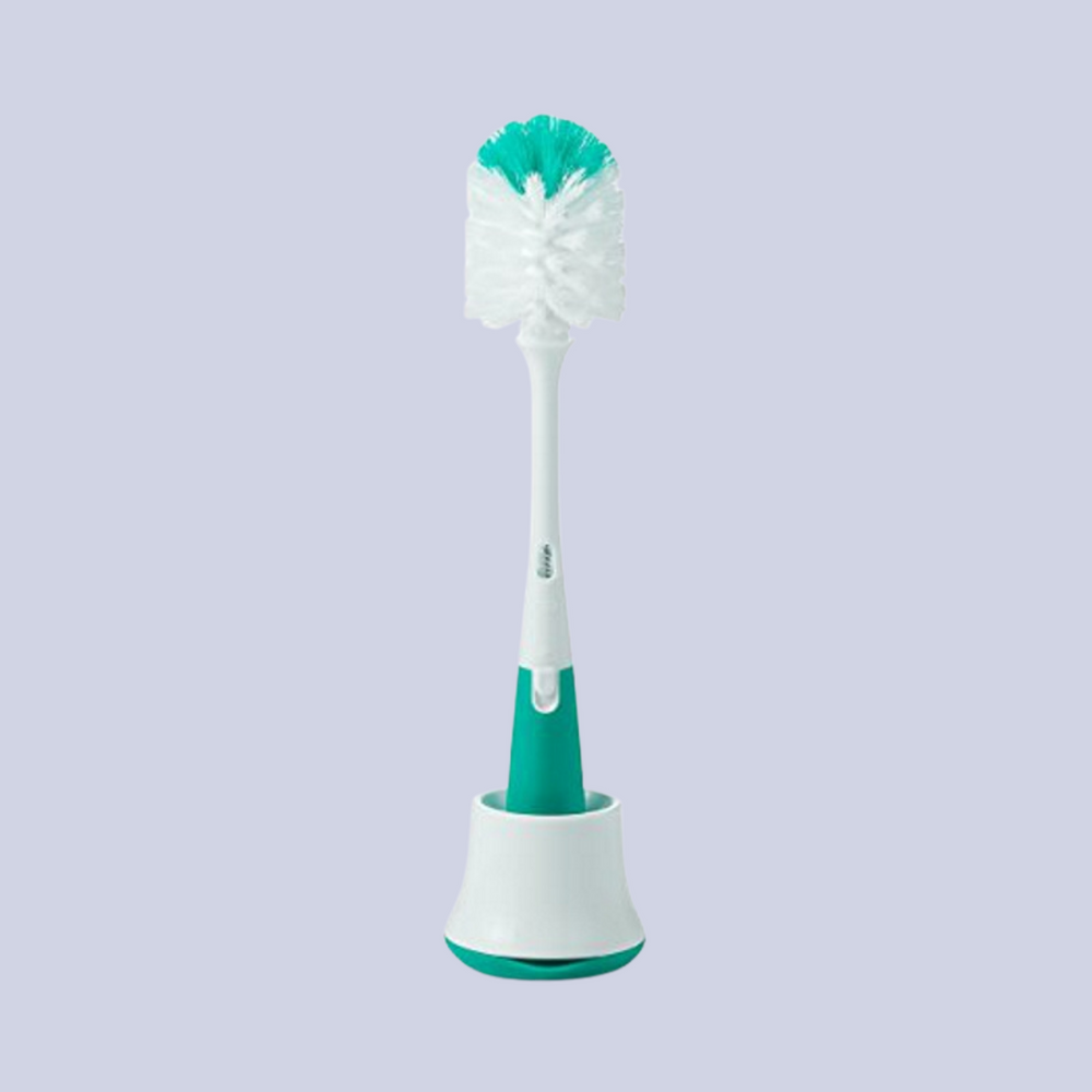 OXO Tot Bottle Brush with Nipple Cleaner and Stand The Baby Lab Company