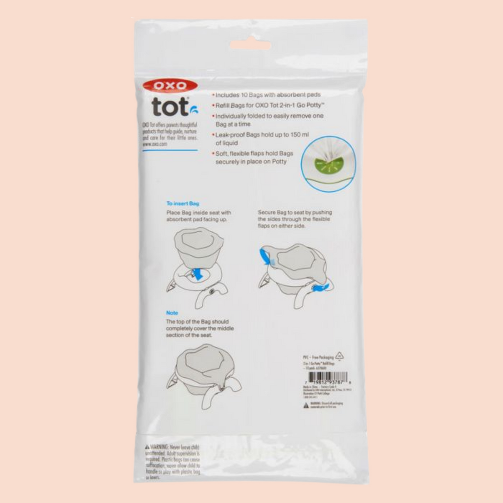 
                
                    Load image into Gallery viewer, OXO Tot 2-In-1 Go Potty Replacement Bags – 10 Pack
                
            