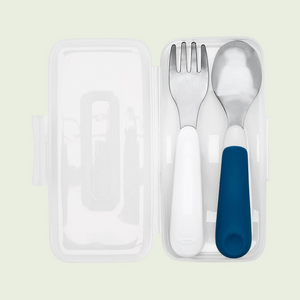 
                
                    Load image into Gallery viewer, OXO Tot On-the-Go Fork and Spoon Set with Carrying Case
                
            