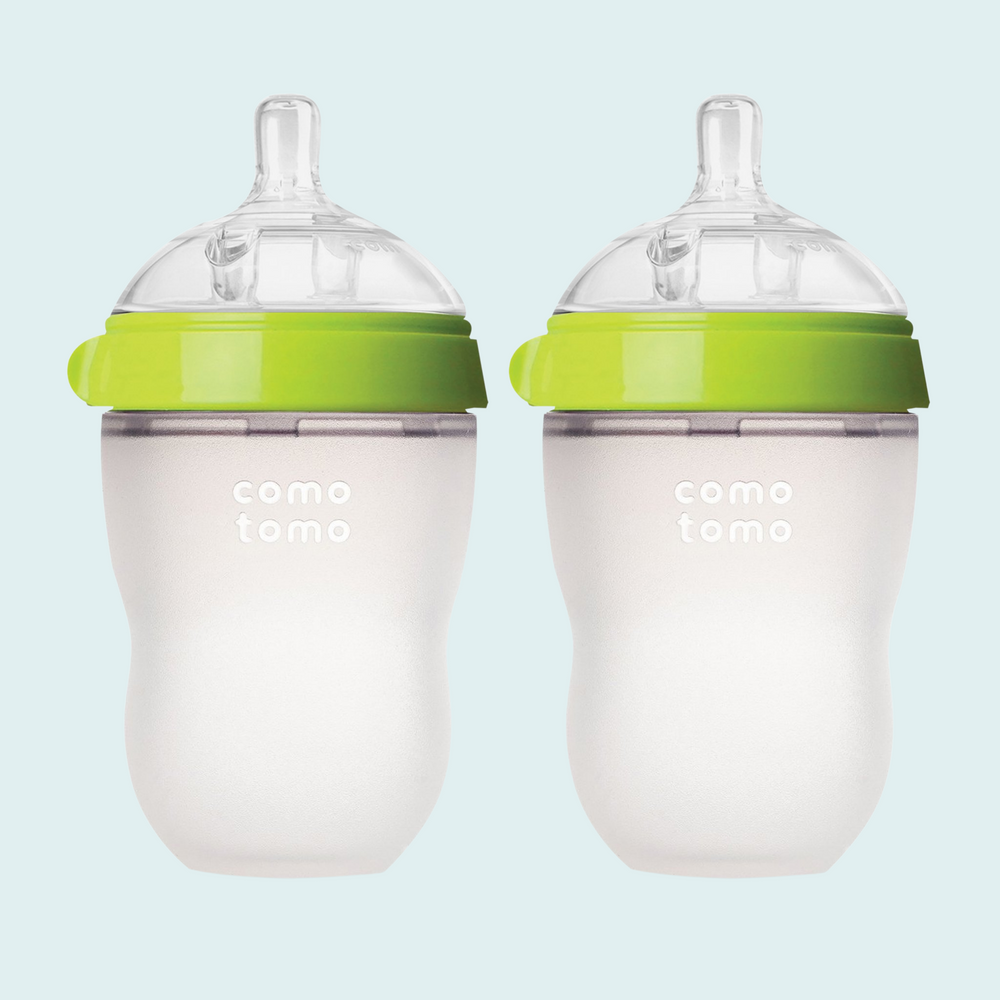 Comotomo 8oz Silicone Baby Bottles - Twin Pack