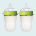 Comotomo 8oz Silicone Baby Bottles - Twin Pack