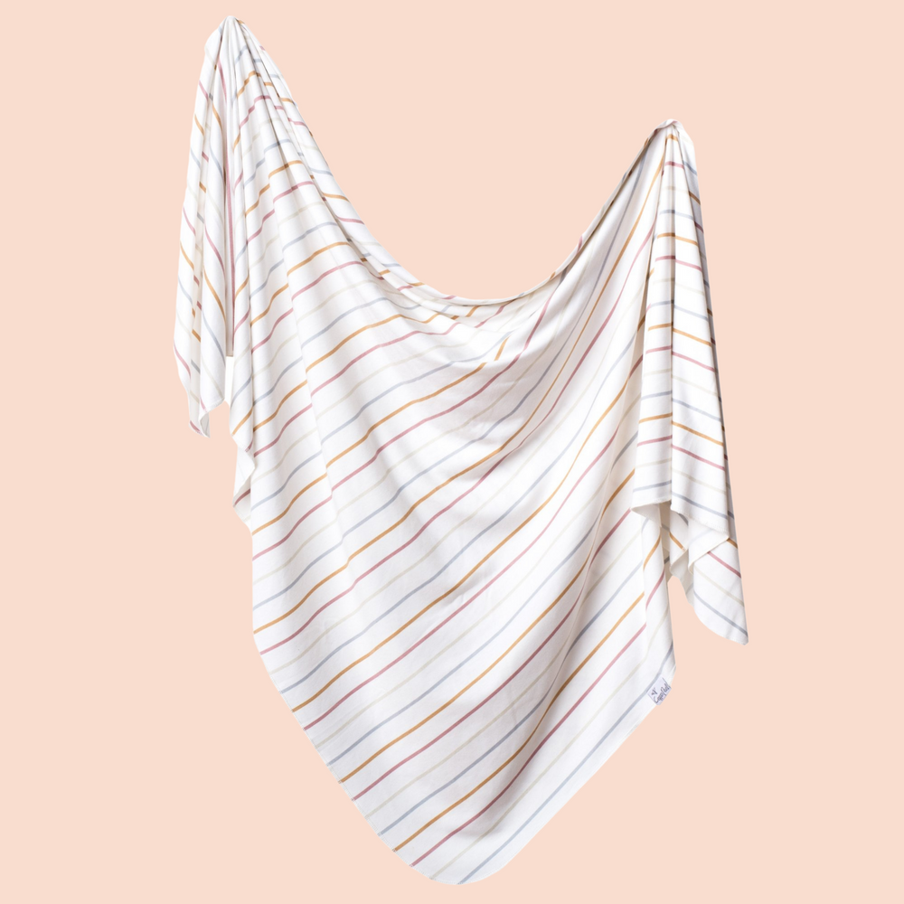 Copper Pearl Knit Swaddle Blanket