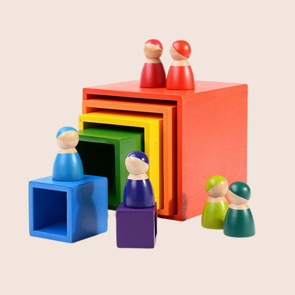 
                
                    Load image into Gallery viewer, Play by TBLC Wooden Peg Dolls
                
            