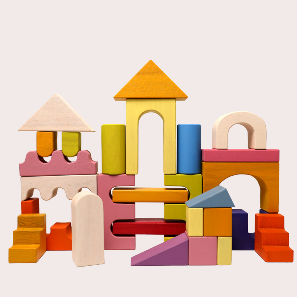 Play by TBLC Wooden Building Set (Castle)