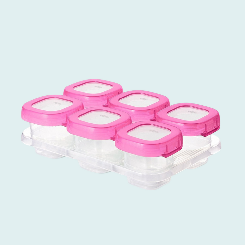  OXO Tot Baby Food Freezer Tray with Protective Cover : Bpa  Free Ice Cube Trays : Baby