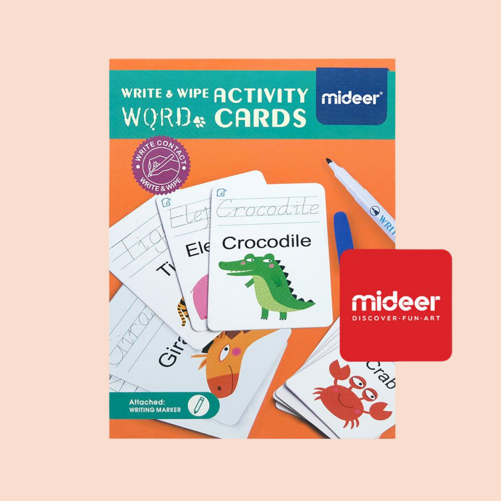 MiDeer Write and Wipe Animals Activity Cards