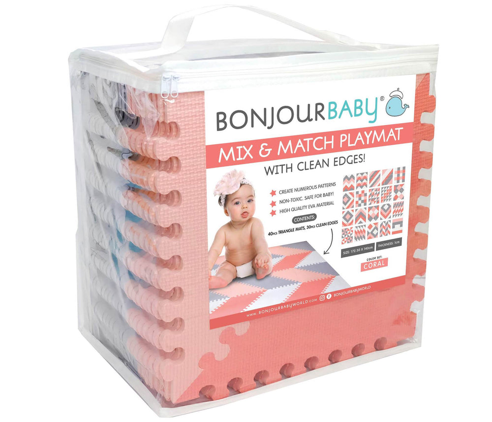 
                
                    Load image into Gallery viewer, BonjourBaby Mix and Match Playmat (Coral)
                
            