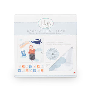 
                
                    Load image into Gallery viewer, Lulujo Baby&amp;#39;s First Year Milestone Blanket
                
            