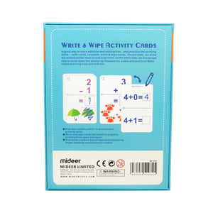 MiDeer Write and Wipe Math Activity Cards