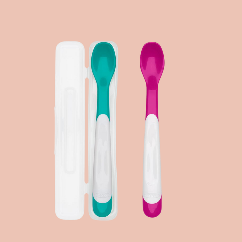 OXO Tot On-the-Go Plastic Feeding Spoon with Case