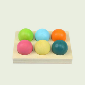 Play by TBLC Large Wooden Balls Sorting Board