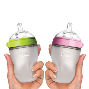 
                
                    Load image into Gallery viewer, Comotomo 8oz Silicone Baby Bottles - Twin Pack
                
            