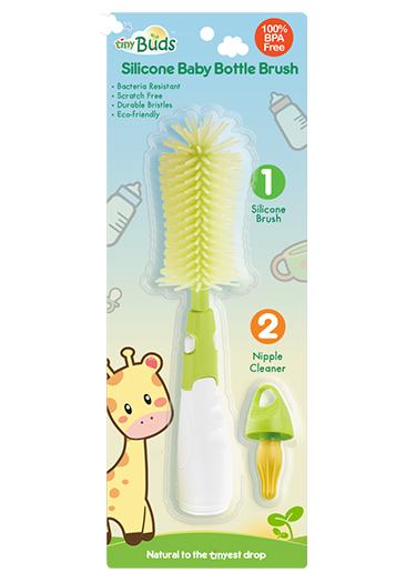 
                
                    Load image into Gallery viewer, Tiny Buds Silicone Baby Bottle Brush
                
            