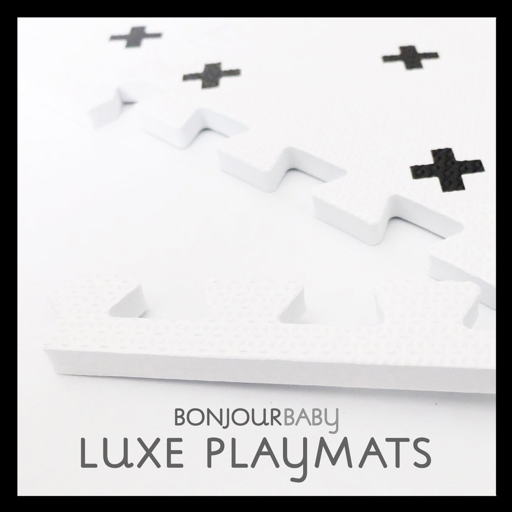 BonjourBaby Extra Large Luxe Playmat (Scandinavian Cross)