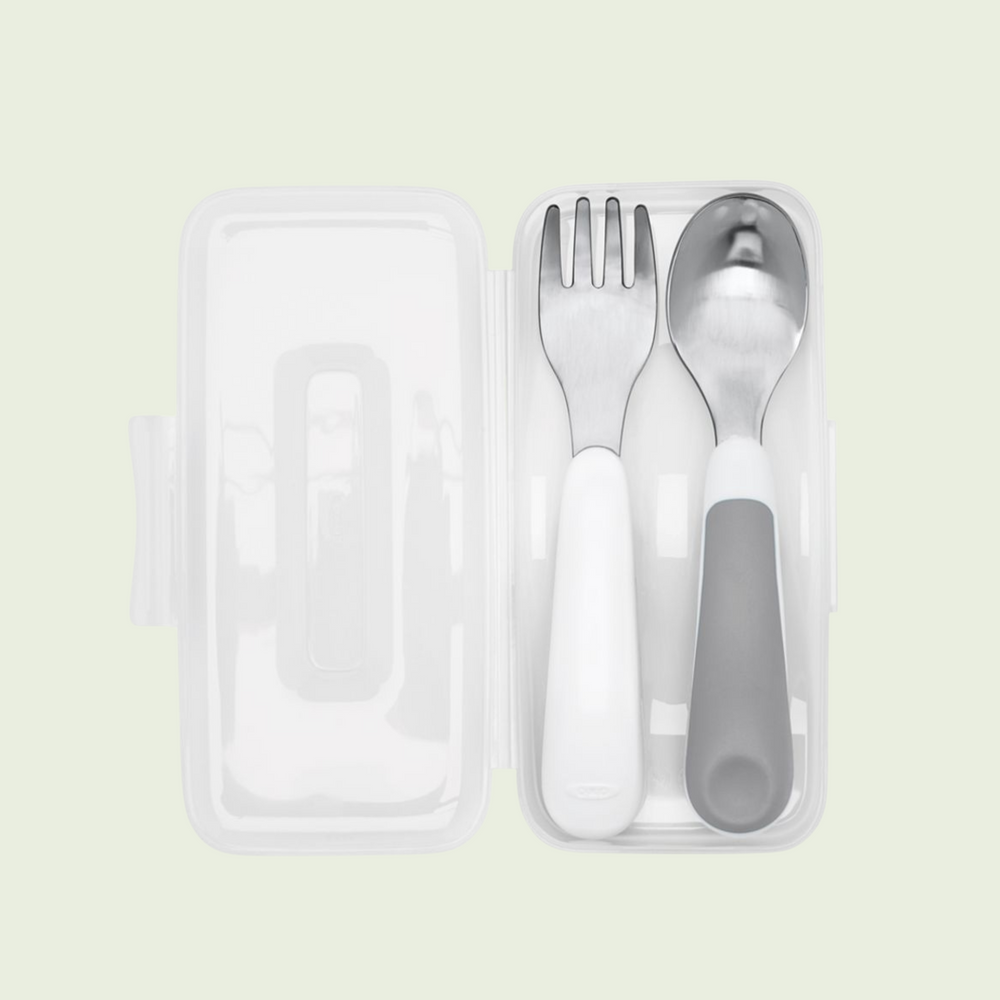 OXO Tot On-the-Go Fork and Spoon Set with Carrying Case – The Baby Lab  Company